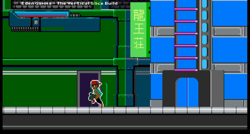 Maxim walking through the city